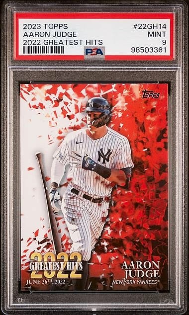 2023 Greatest Hits Psa Aaron Judge #22GH14 PSA 9