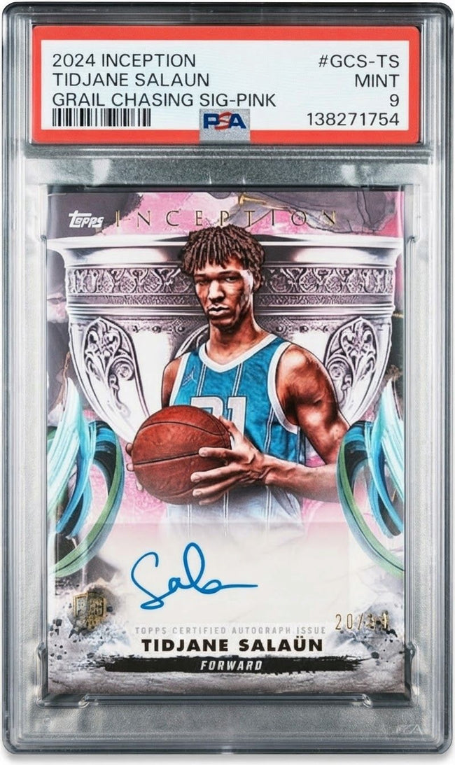 2024 Inception Grail Chasing Tidjane Salaun Pink #GCS-TS Auto 20/50 PSA 9