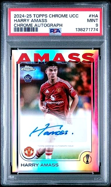 2024 Topps Chrome UCC Harry Amass #HA Rookie Auto PSA 9