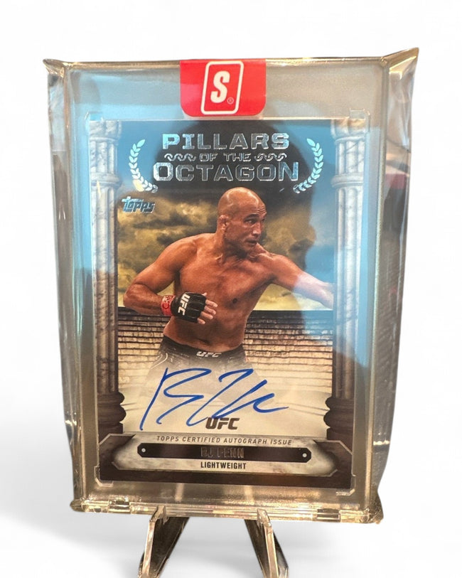 2024 Topps Knockout UFC Pillars of the Octagon Autographs BJ Penn Blue #PTG-BJP Auto
