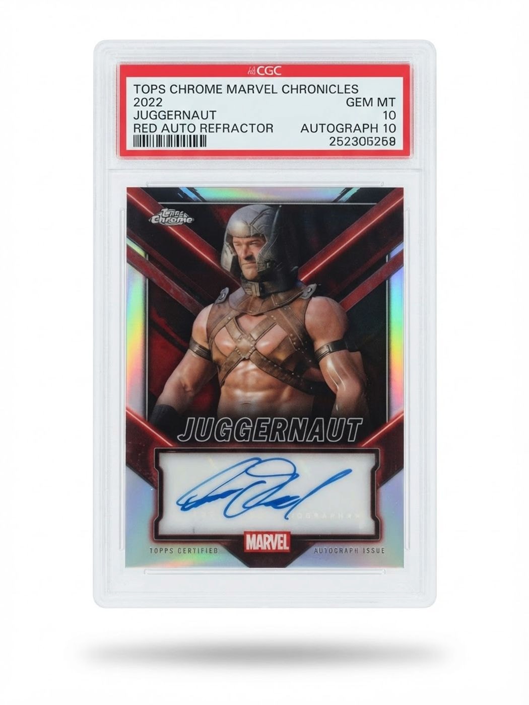 2025 Deadpool Chrome Juggernaut Aaron W. Reed #TC-AR Auto