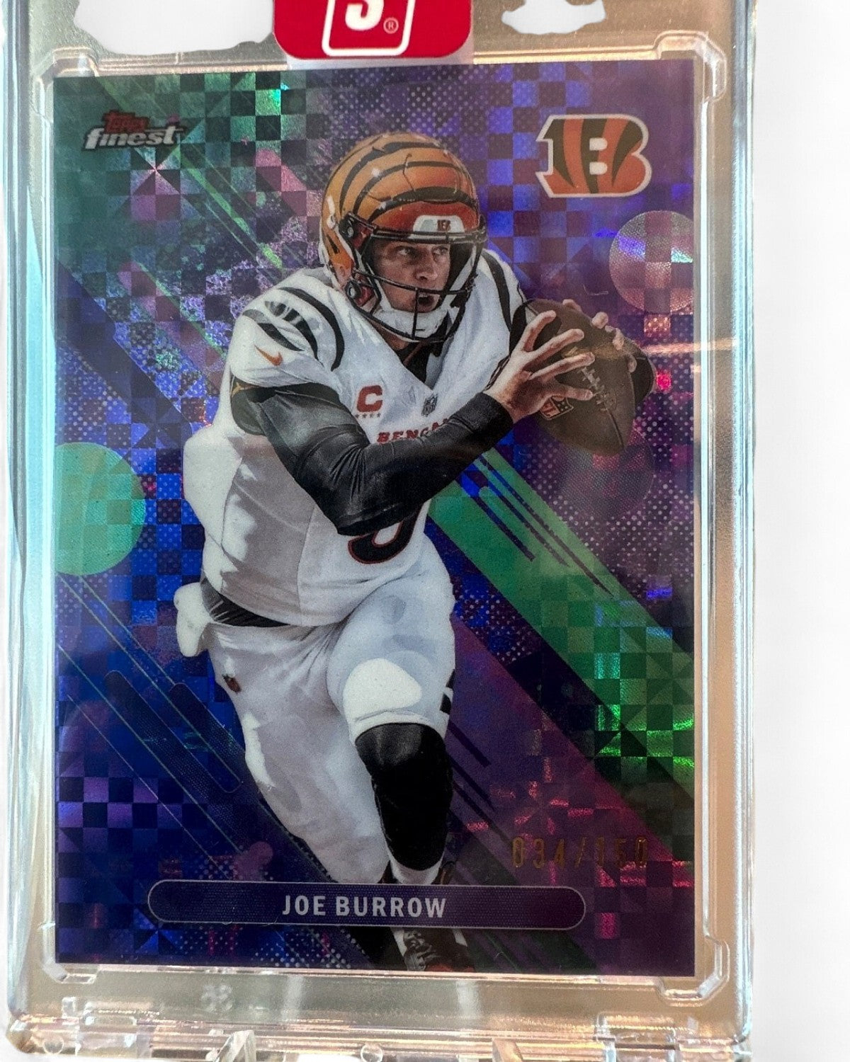 2025 Finest Joe Burrow Purple Geometric #51 034/150