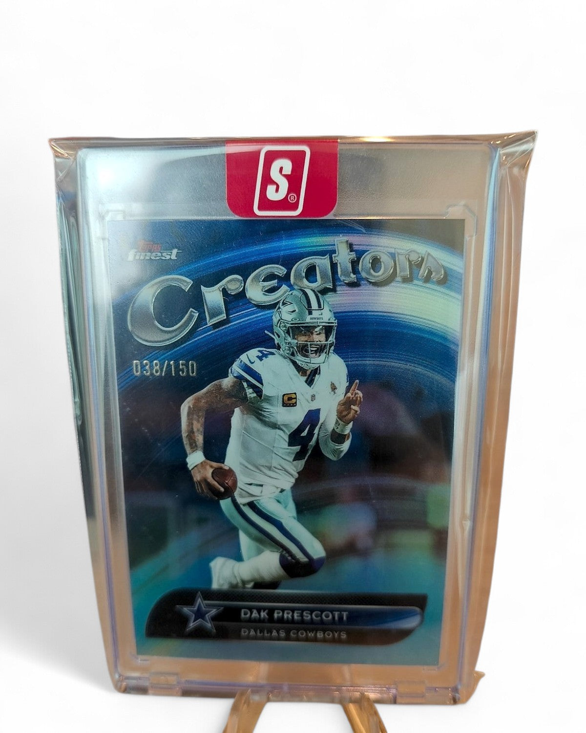 2025 Finest Creators Dak Prescott Sky Blue Refractor #CR-8 038/150