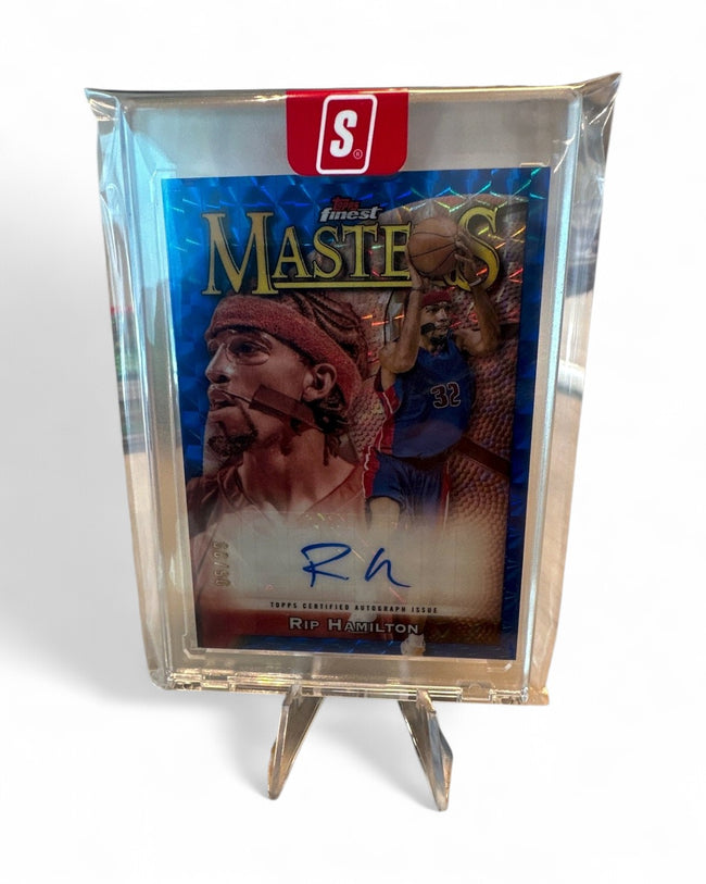 2025-26 Finest Masters Autographs Rip Hamilton Blue X-Fractor #MA-RH Auto 05/99