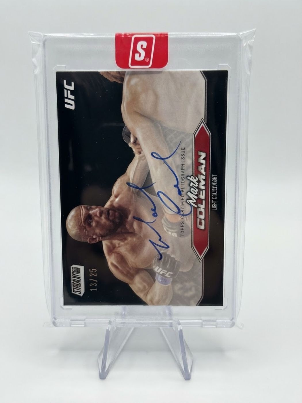 2025 Stadium Club UFC Autographs Mark Coleman Black #BCA-MCN Auto 13/25