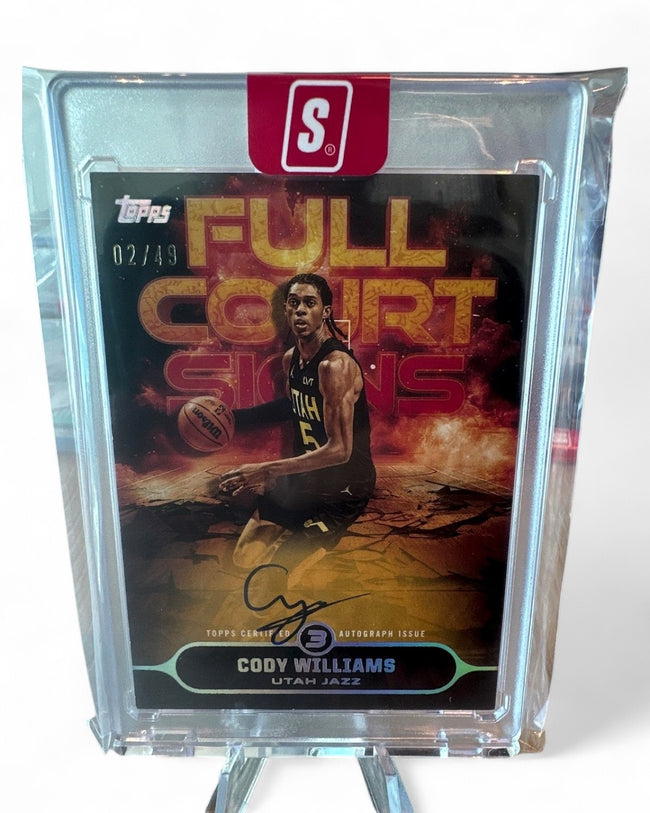 2025-26 Topps 3 Basketball Cody Williams #FS-CW Auto 02/49