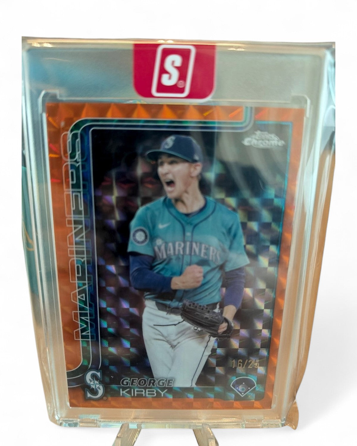 2025 Topps Chrome George Kirby Orange #223 16/25