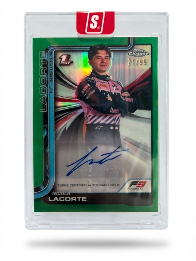 2025 Topps Chrome Nicola Lacorte Green #CAC-LAC Rookie Auto 71/99