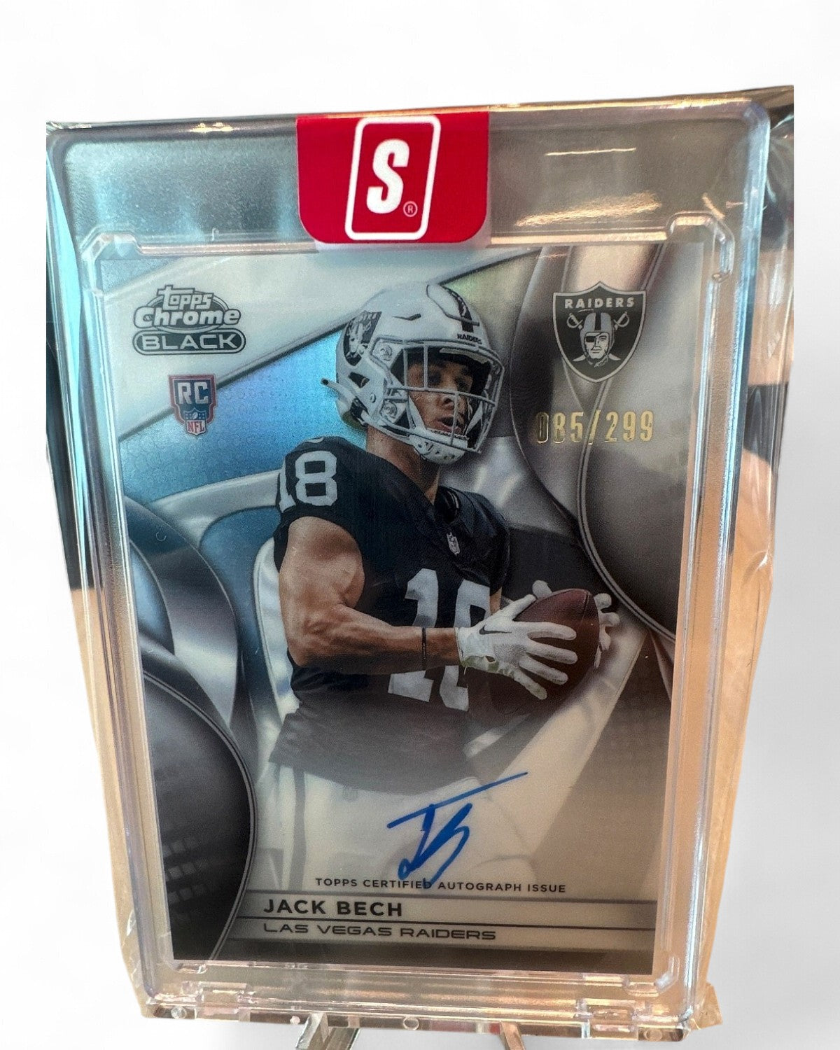 2025 Topps Chrome Black Rookies Autographs Jack Bech Refractor #RAU-JBE Rookie Auto 085/299