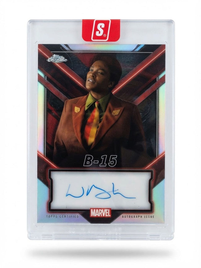2025 Topps Chrome Deadpool Topps Chrome Autographs Wunmi Mosaku as B-15 #TC-WB Auto