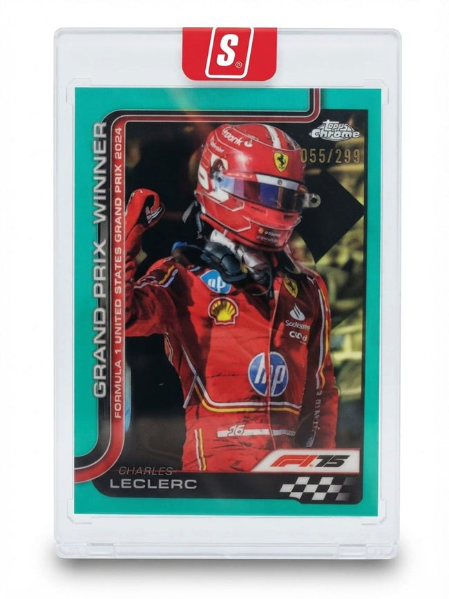2025 Topps Chrome Formula 1 Charles Leclerc Green Refractor #111 055/299