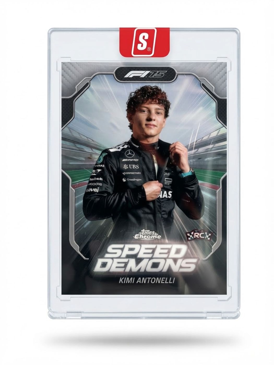 2025 Topps Chrome F1 Speed Demons Formula Kimi Antonelli #SD-1 Rookie