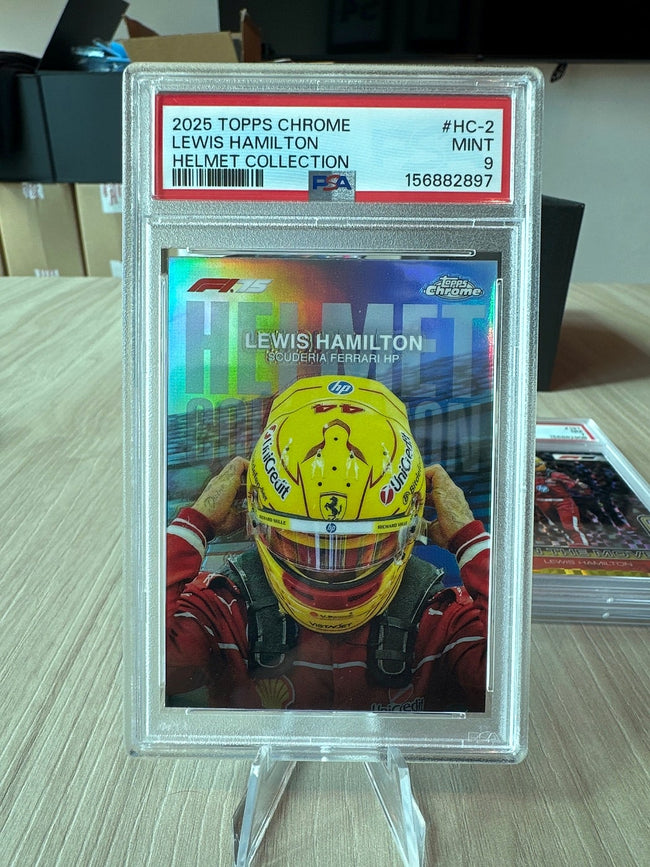 2025 Topps Chrome Helmet Collection Formula Psa Lewis Hamilton #HC-2 PSA 9