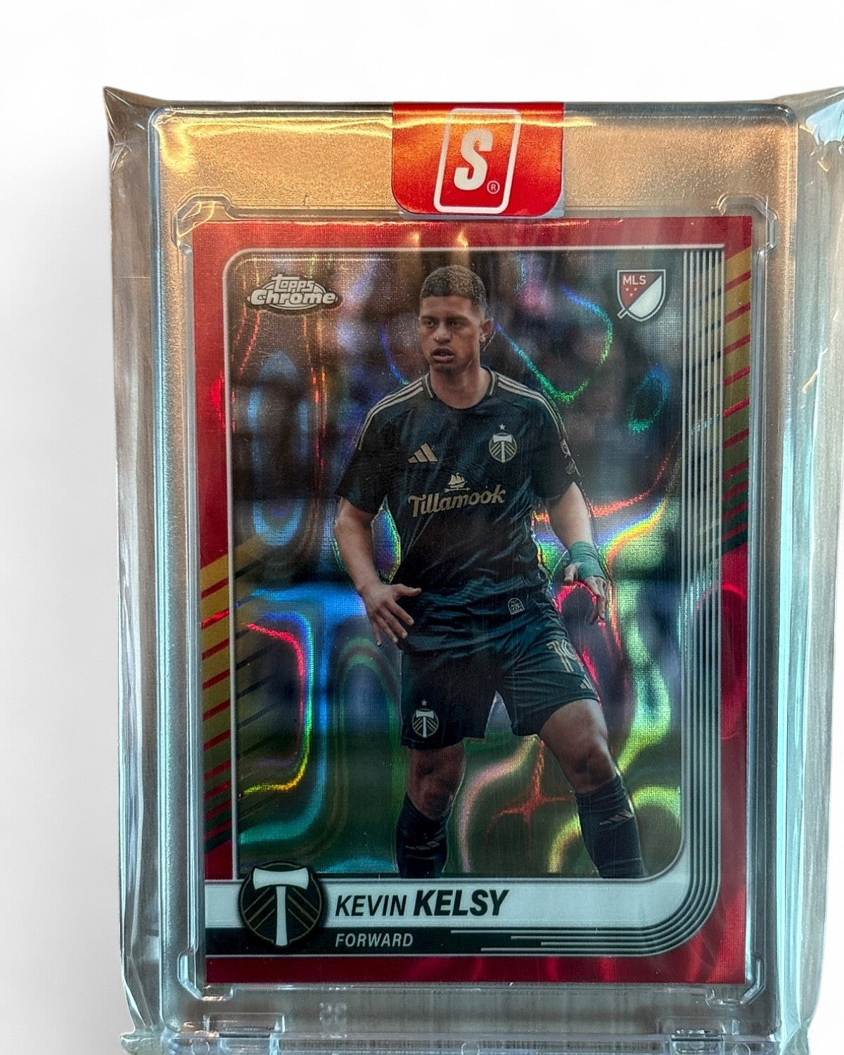 2025 Topps Chrome MLS Kevin Kelsy Red Lava Refractor #103 Rookie