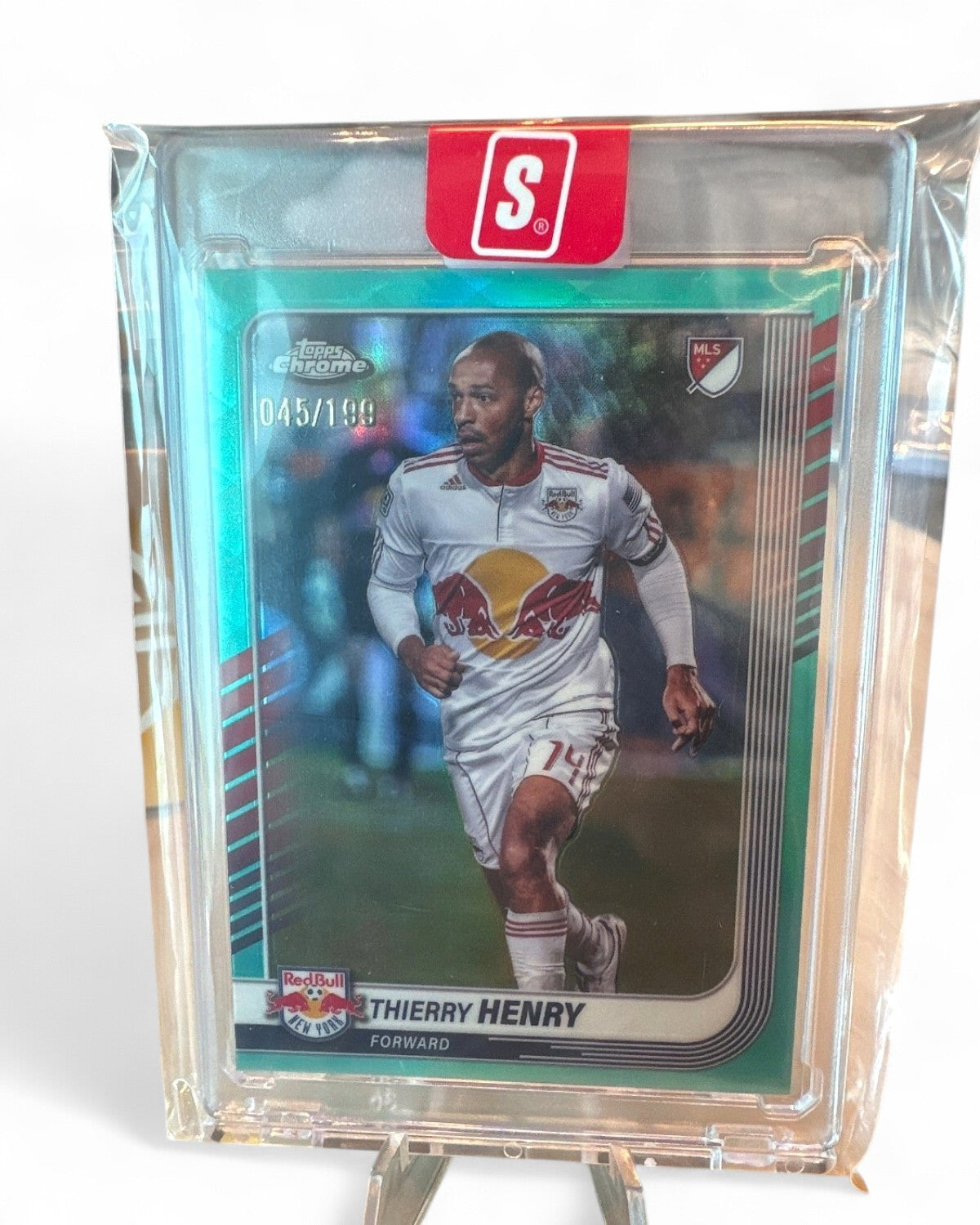 2025 Topps Chrome MLS Thierry Henry Aqua Refractor #14 045/199
