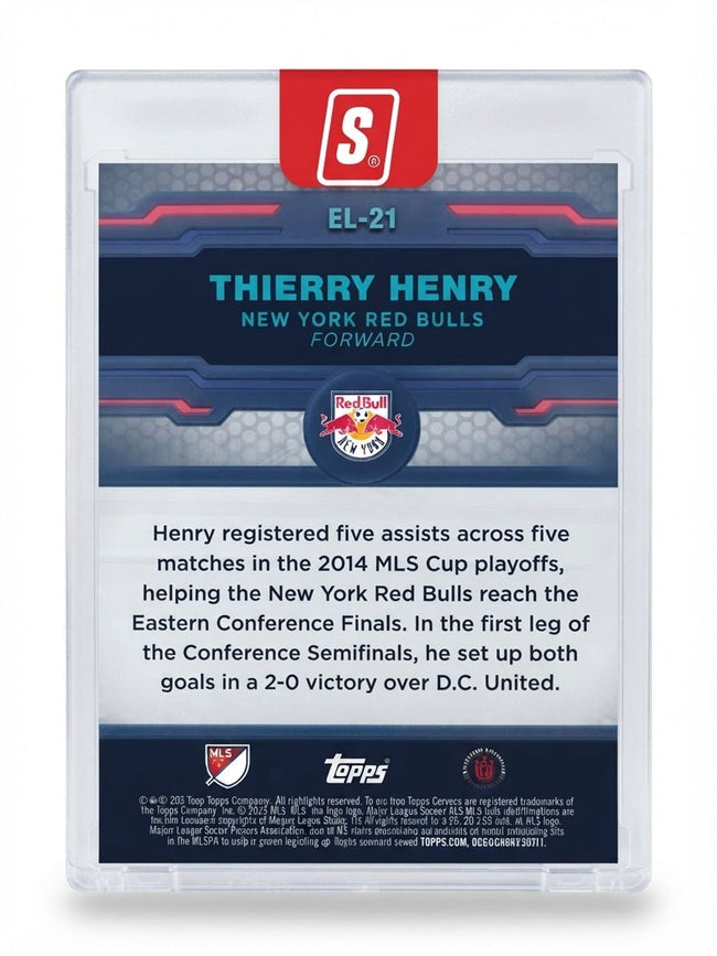 2025 Topps Chrome MLS York Bulls Thierry Henry Red #EL-21