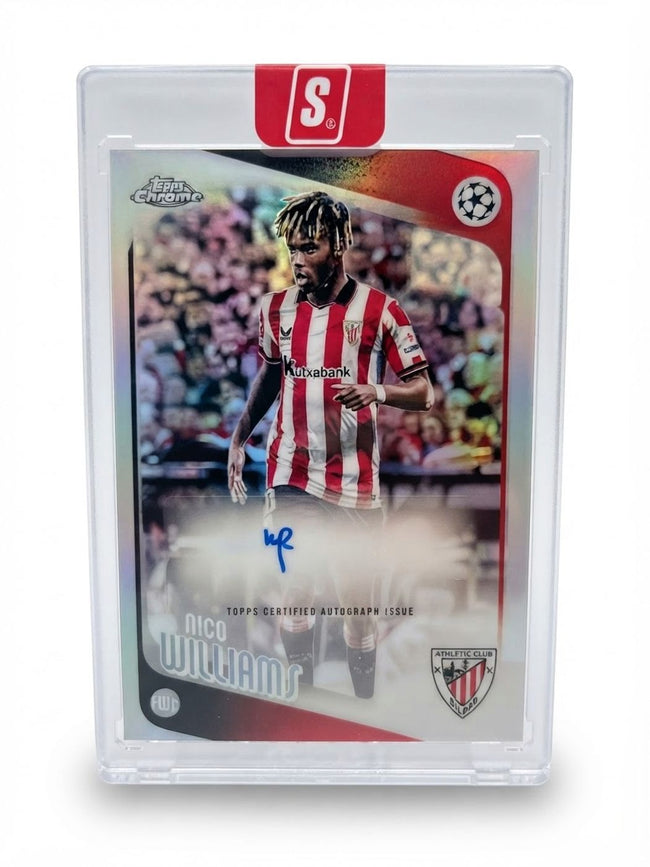 2025 Topps Chrome UEFA Autograph Nico Williams #CA-NI Auto