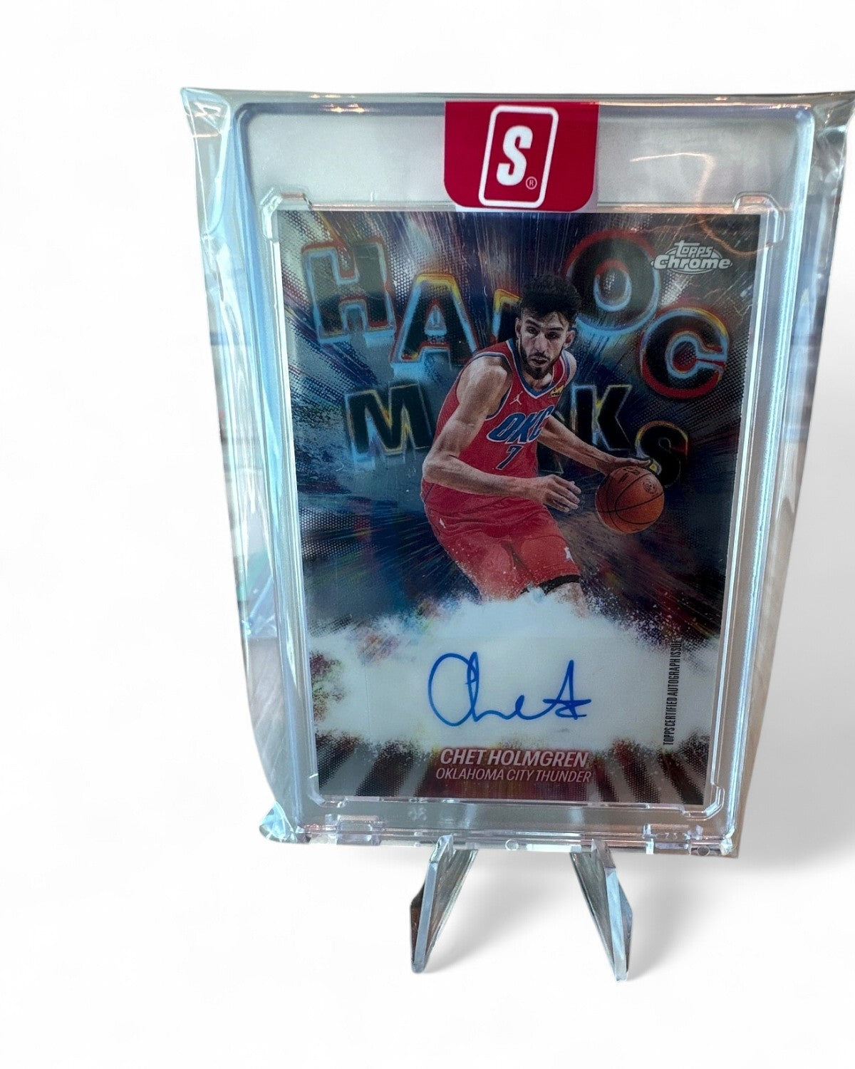 2025 Topps Chrome Updates Basketball Havoc Marks Auto Chet Holmgren #HM-CH Auto