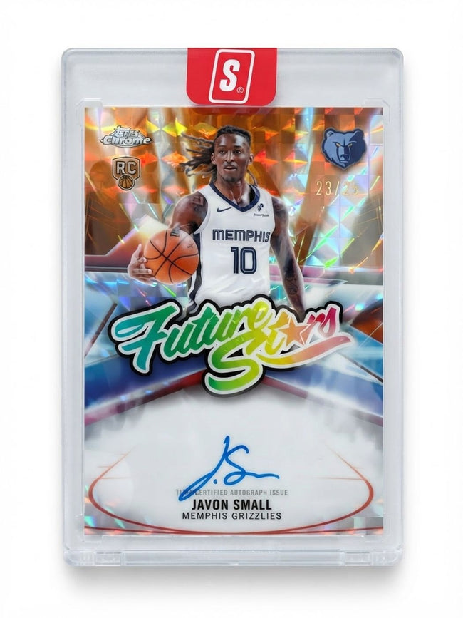 2025-26 Topps Chrome Update Future Stars Autographs Javon Small Orange Refractor #FS-JSM Rookie Auto 23/25