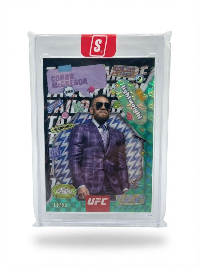 2025 Topps Chrome UFC Tailor Made Conor McGregor Green Refractor #TRM-10 18/99