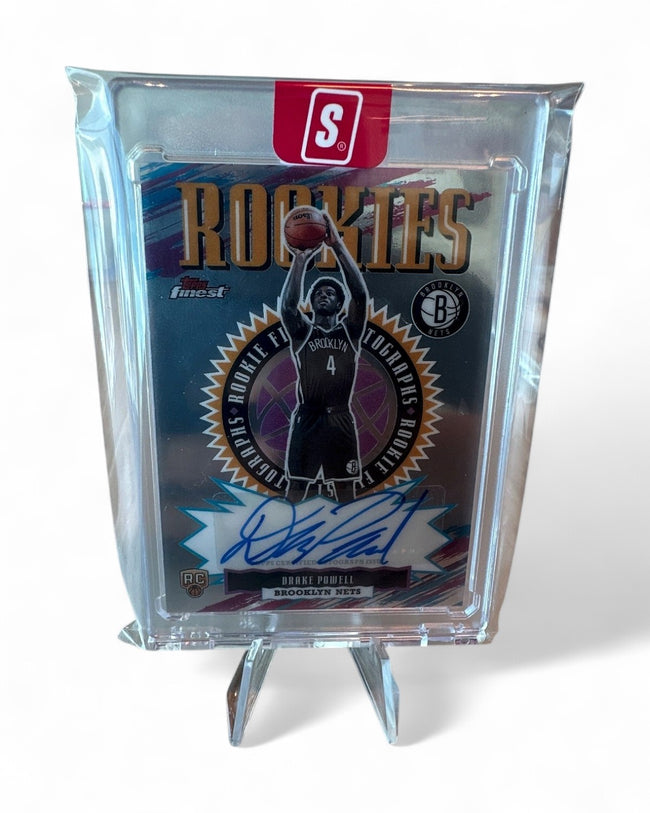 2025 Topps Finest Basketball Drake Powell #RFA-DP Rookie Auto