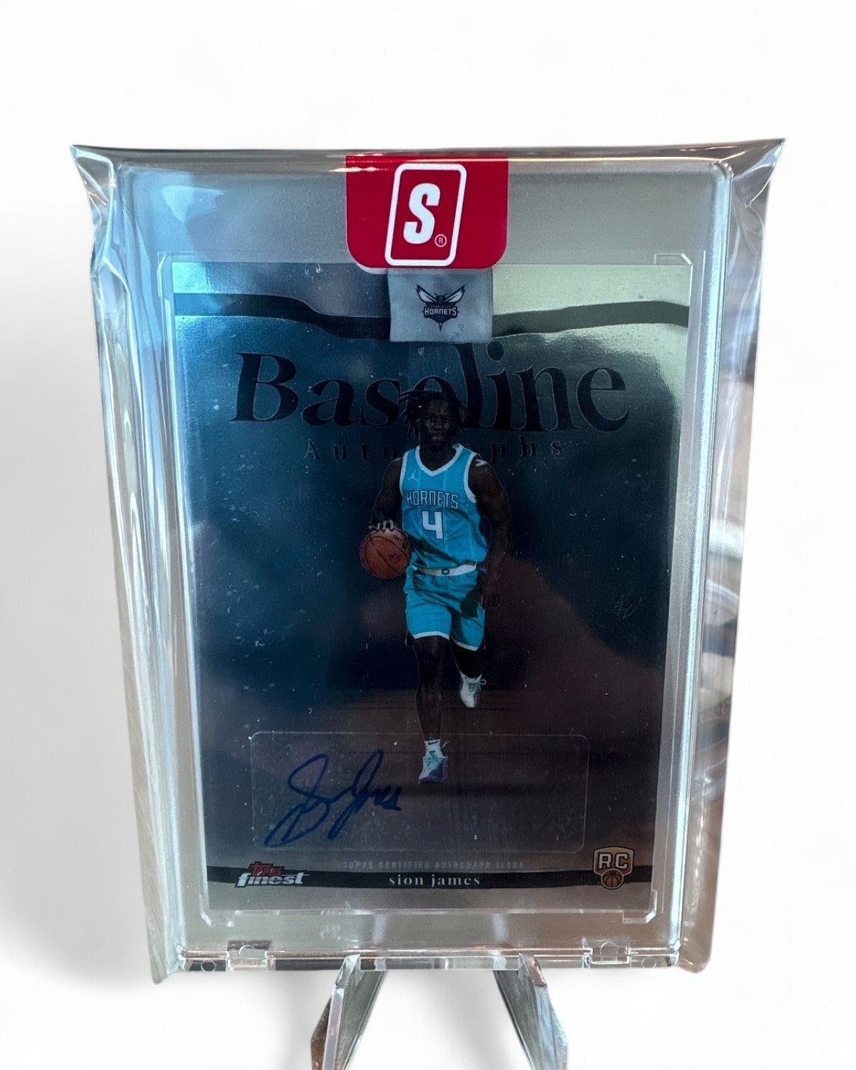 2025 Topps Finest Baseline Autographs Hornets Auto Sion James #BA-SJ Rookie Auto