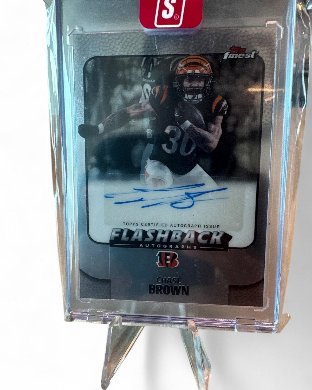 2025 Topps Finest Flashback Autographs Auto Bengals Chase Brown #FBA-CB Auto