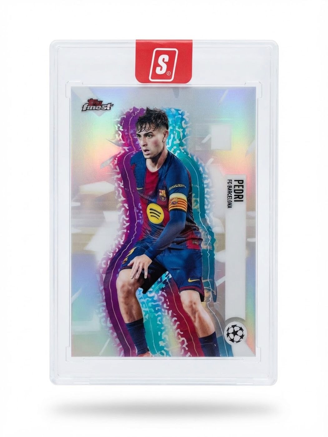 2025 Topps Finest UEFA Pedri Hologlow #79