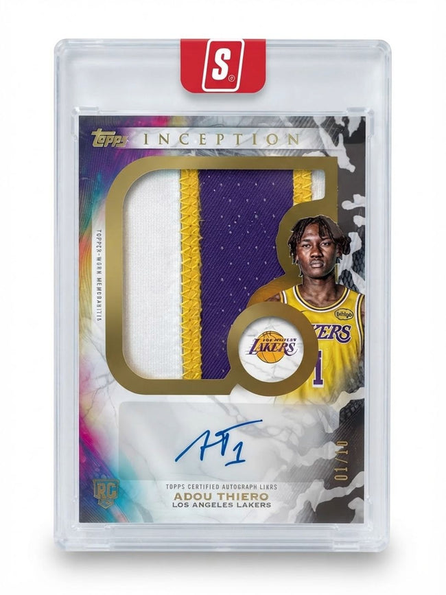 2025 Topps Inception Auto Lakers Adou Thiero #RJ-AT Rookie Auto 01/10