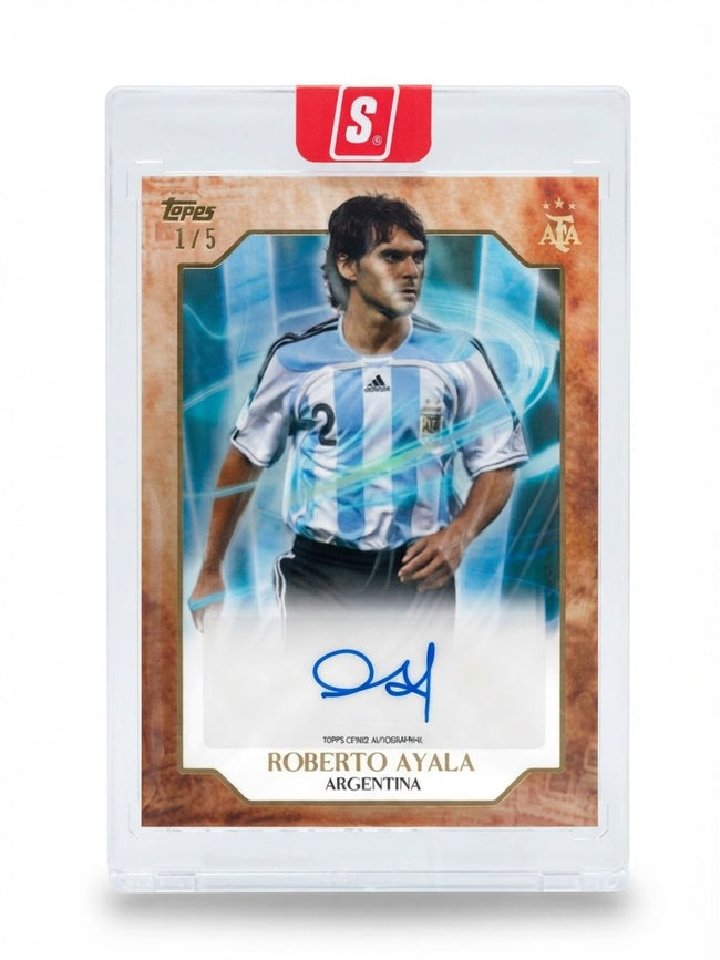 2025 Topps Leyendas Argentinas Autographs Roberto Ayala Orange Auto 1/5