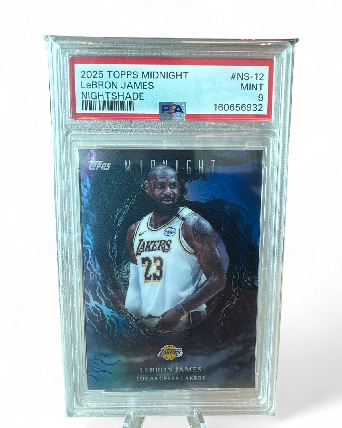 2025 Topps Midnight LeBron James Nightshade #NS-12 PSA 9