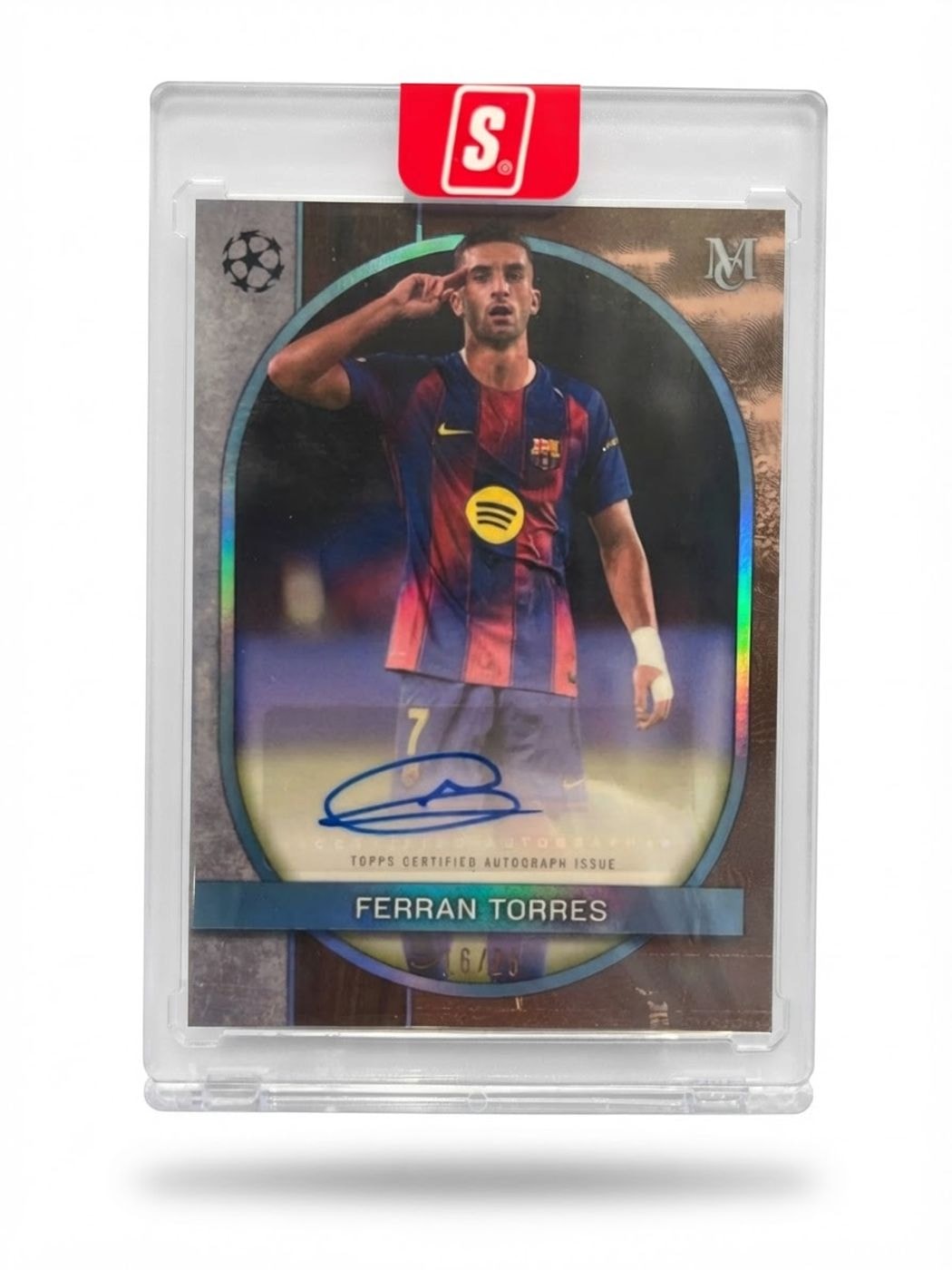 2025 Topps Museum Collection Ferran Torres #AA-FT Auto 6/25