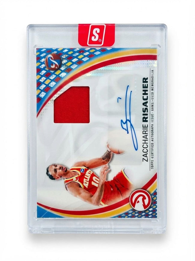 2025 Topps Pristine Pristine Pieces Autograph Relic Auto Zaccharie Risacher #PPA-ZR Rookie Auto