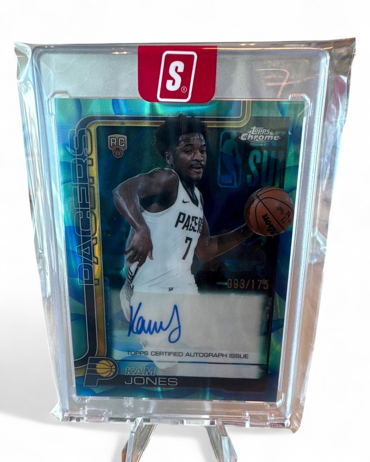 2025-26 Topps 3 Rookie Autographs Kam Jones #RA-KJO Rookie Auto 093/175
