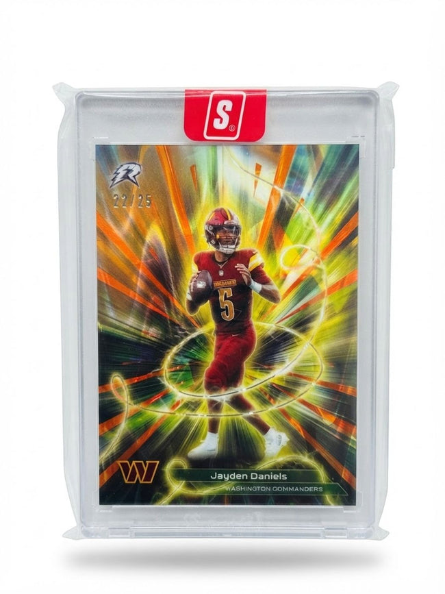 2025 Topps Resurgence Conductors Jayden Daniels Orange Power Surge #C-16 22/25