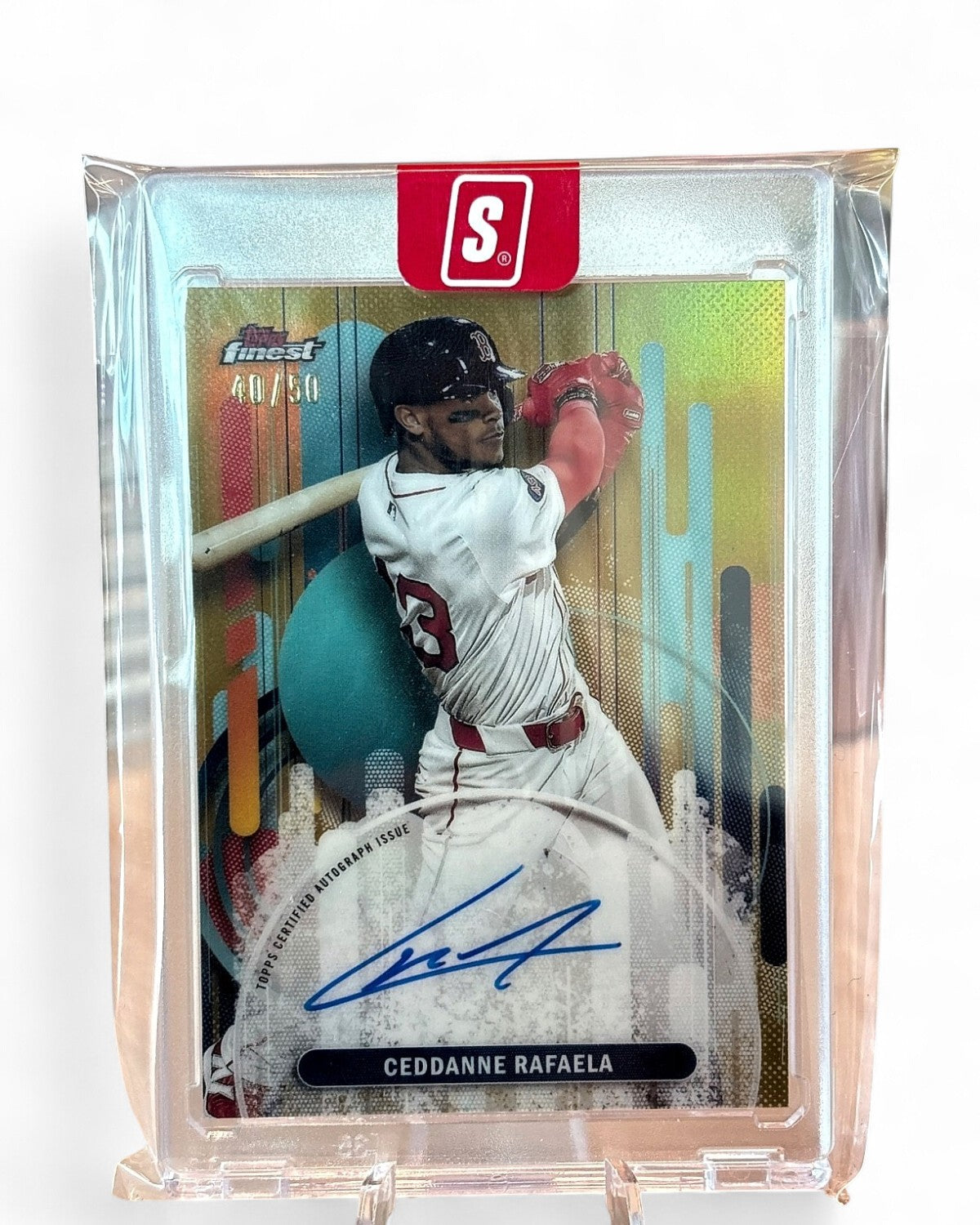 2025 Topps Tier One Break Out Autographs Ceddanne Rafaela Green #BOA-CR Auto 40/50