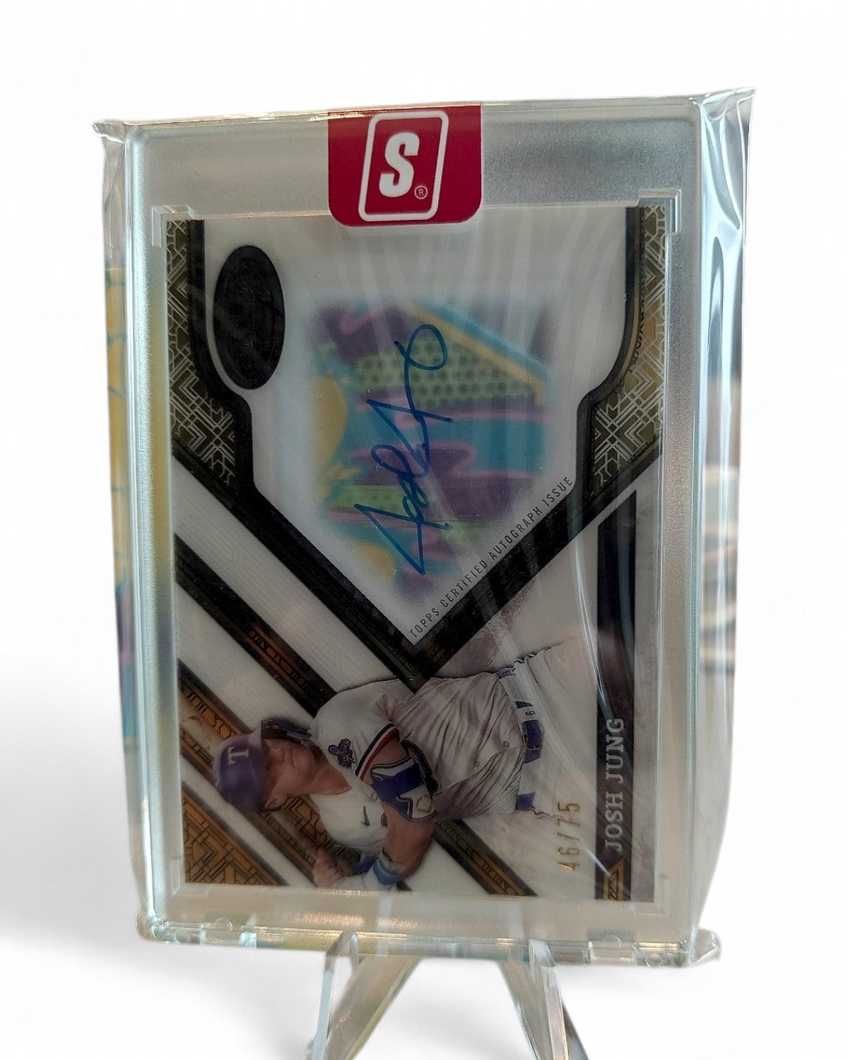 2025 Topps Tier One Clearly Perfect Autograph Josh Jung #CPA-JJ Auto 46/75