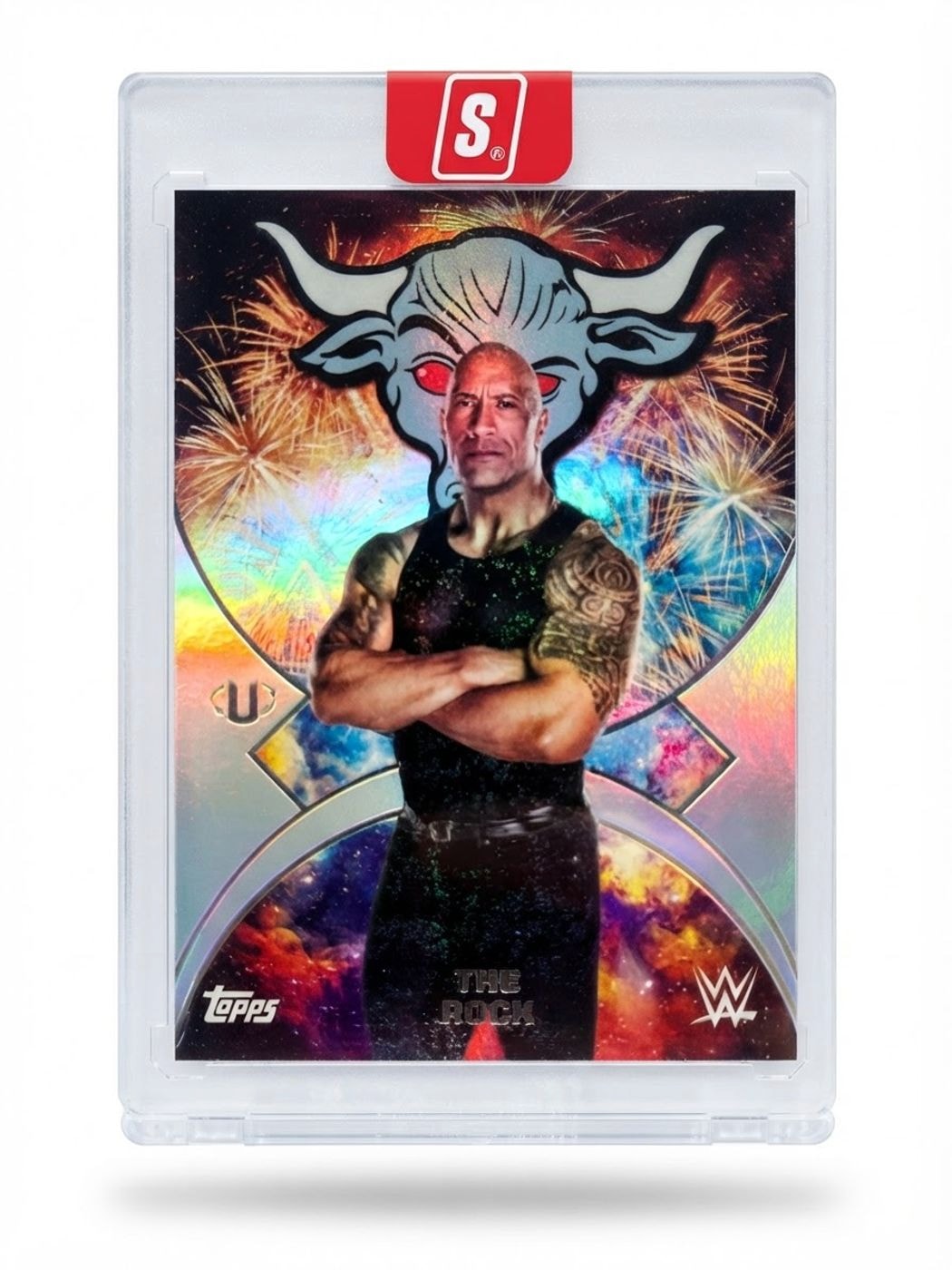 2025 Topps WWE Namesakes The Rock Refractor #NMS-38