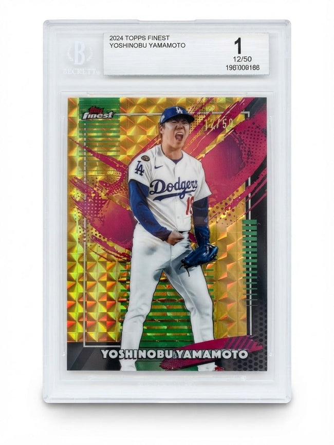 2026 Finest Yoshinobu Yamamoto Gold Geometric #215 12/50