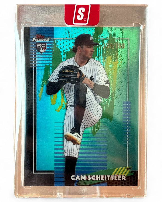 2026 Finest Cam Schlittler Aqua Refractor #89 Rookie 139/199
