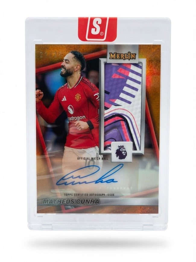 2026 Premier League Merlin 2026 Relic Matheus Cunha #MB-MC Auto 21/25