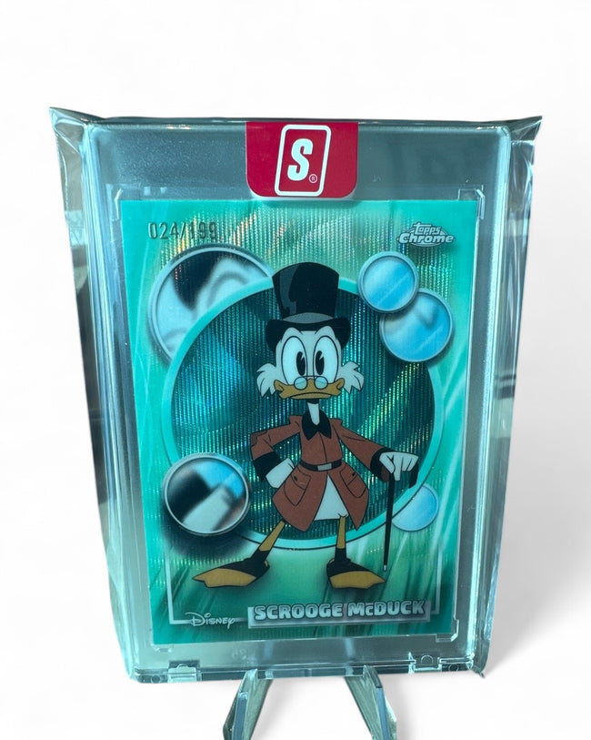 2026 Topps Chrome Scrooge McDuck Green Refractor #024/199 024/199