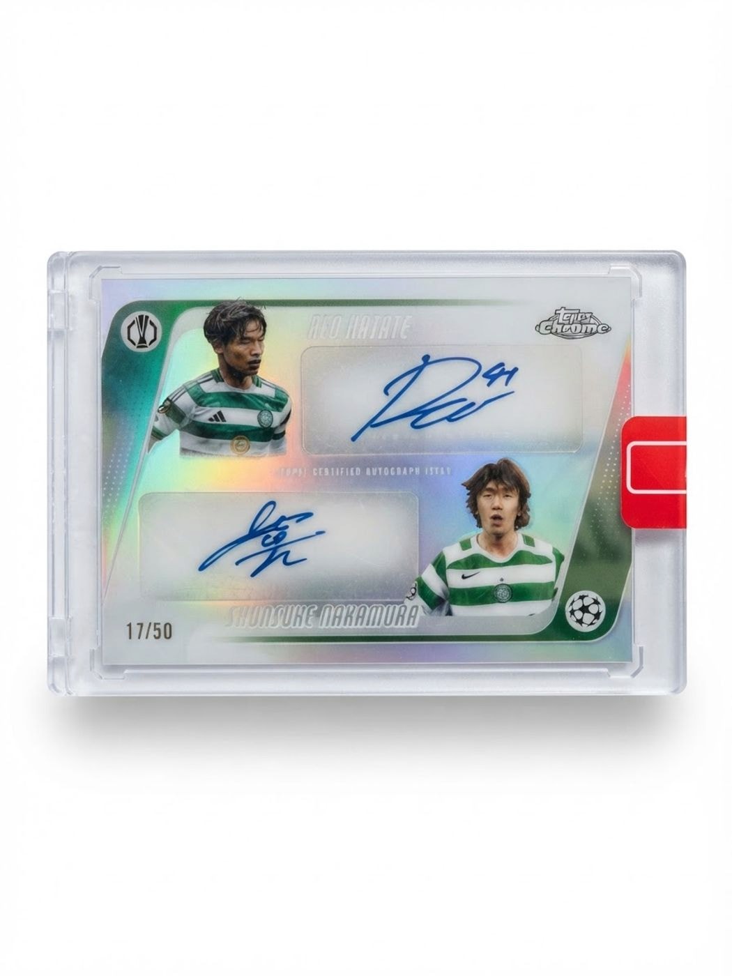 2026 Topps Chrome Reo Hatate / Shunsuke Nakamura Refractor #CDA-HN Auto 17/50