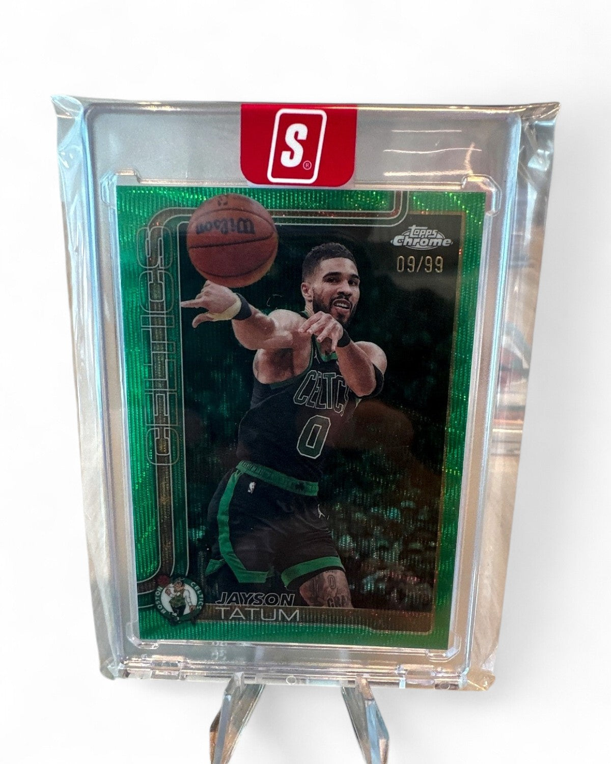 2026 Topps Chrome Celtics Jayson Tatum Green Refractor #8 09/99