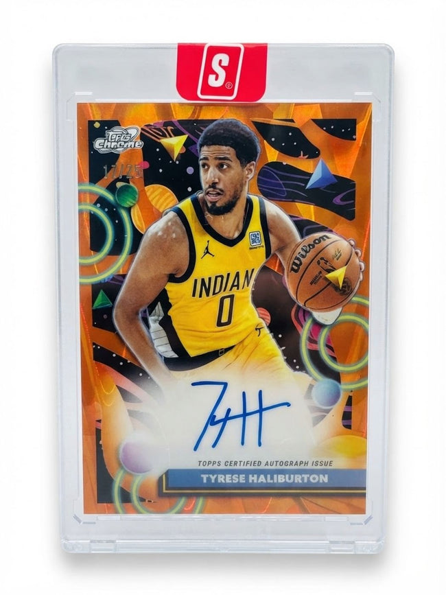 2026 Topps Cosmic Chrome Tyrese Haliburton Orange #CCA-TH Auto 17/25