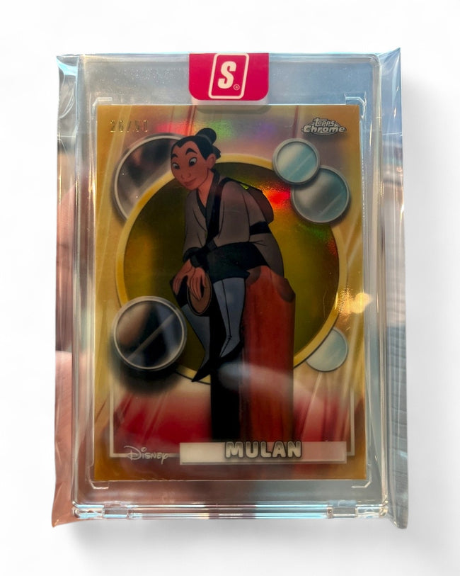 2026 Topps Chrome Disney Mulan Gold Wave Refractor #129 26/50