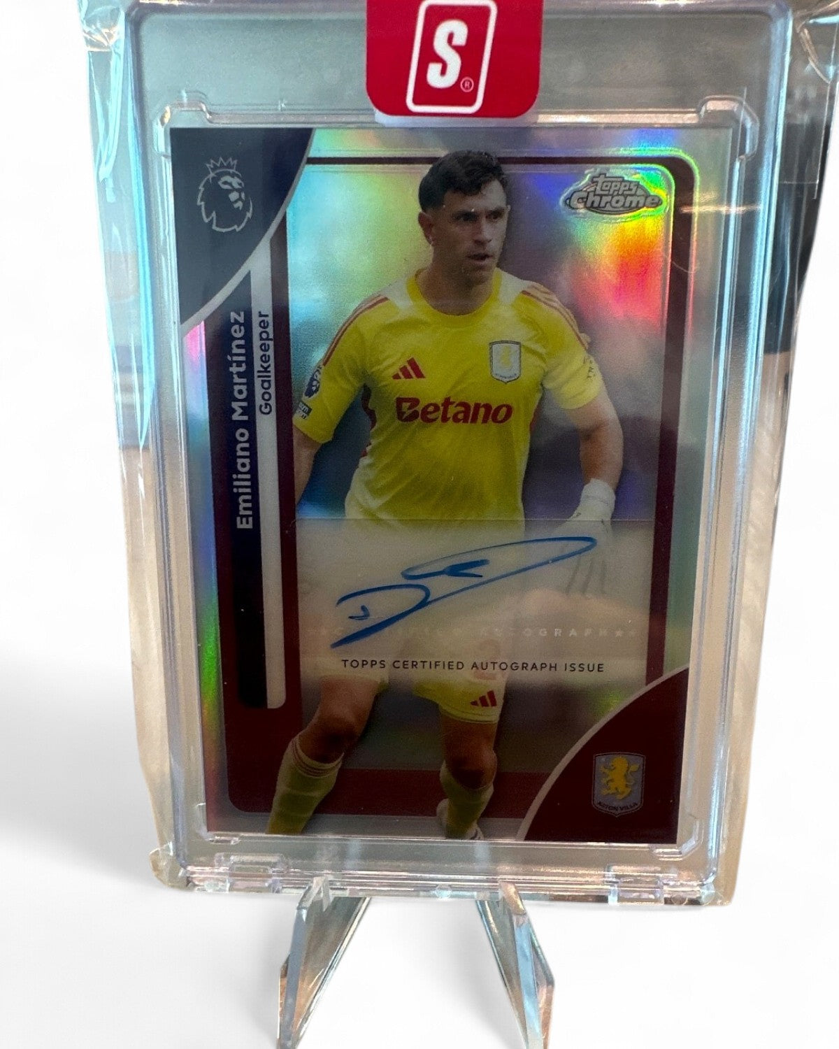 2026 Topps Chrome Premier League 2026 Emiliano Martinez Refractor #CA-EM Auto