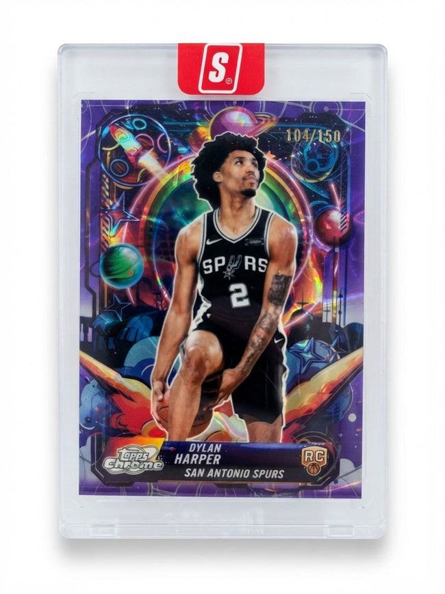 2026 Topps Chrome Propulsion Spurs Dylan Harper Purple #PRP-17 Rookie 104/150
