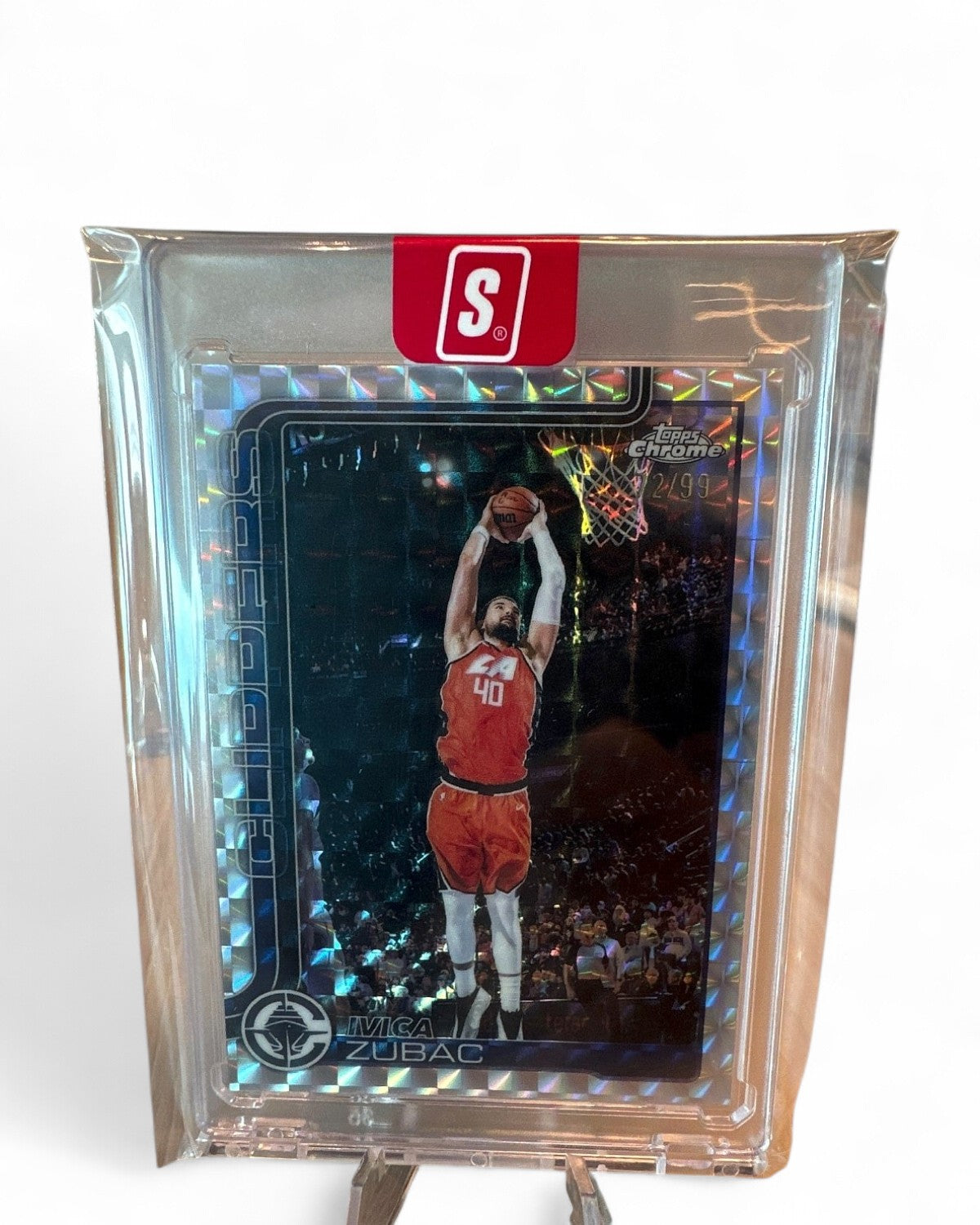 2026 Topps Chrome Update Fractor Clippers Ivica Zubac Xfractor #37 2/99