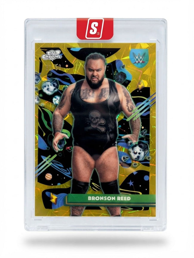 2026 Topps Chrome WWE Bronson Reed Gold Cosmic Refractor #42 32/50